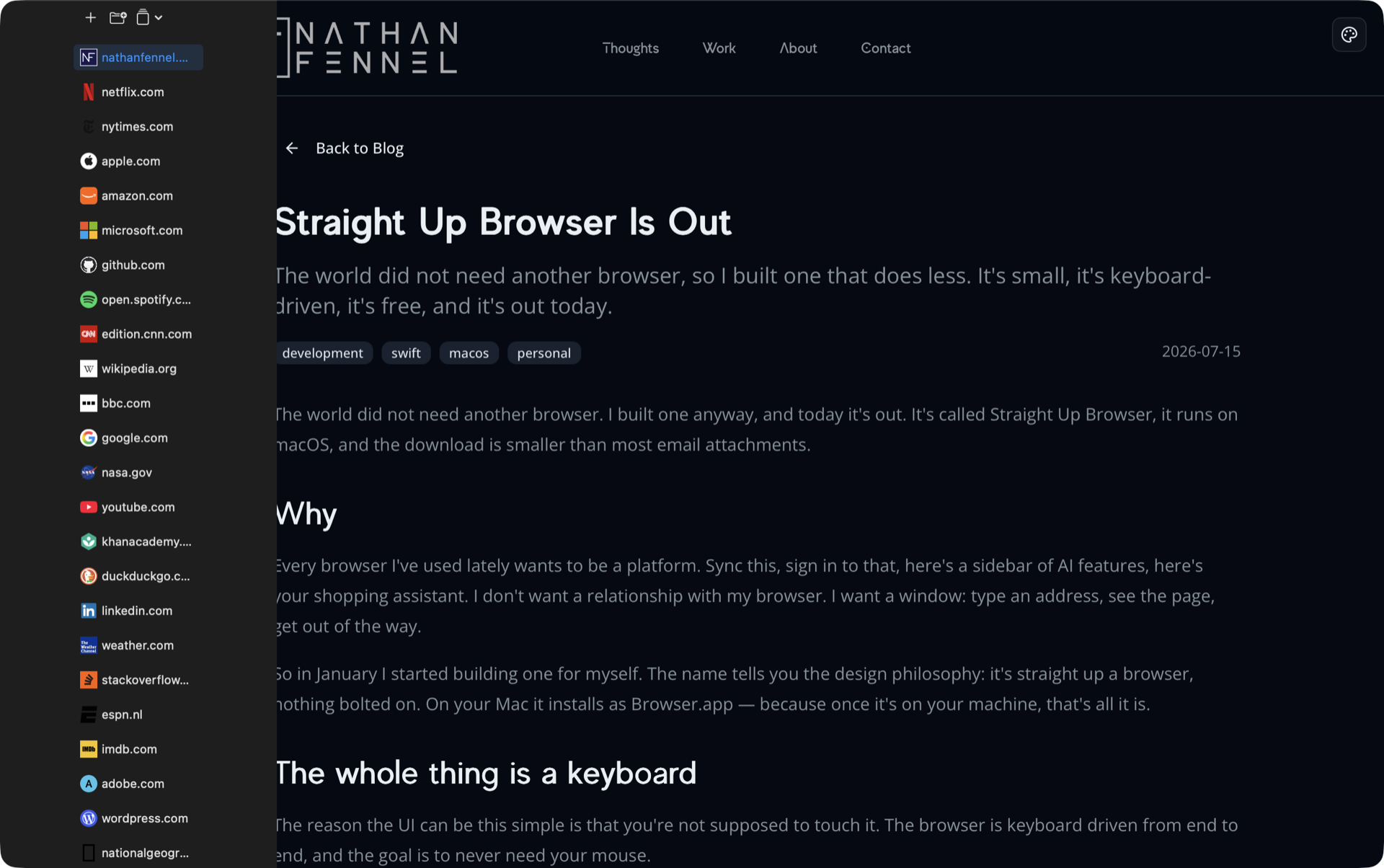 Compact keeps titles while giving the page more room.