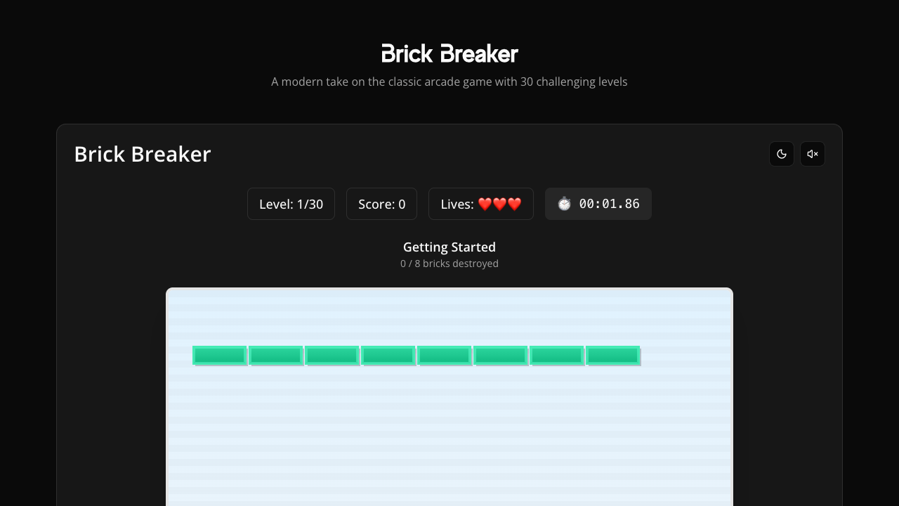 Brick Breaker gameplay preview