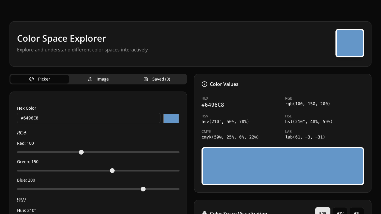 Color Space Explorer gameplay preview