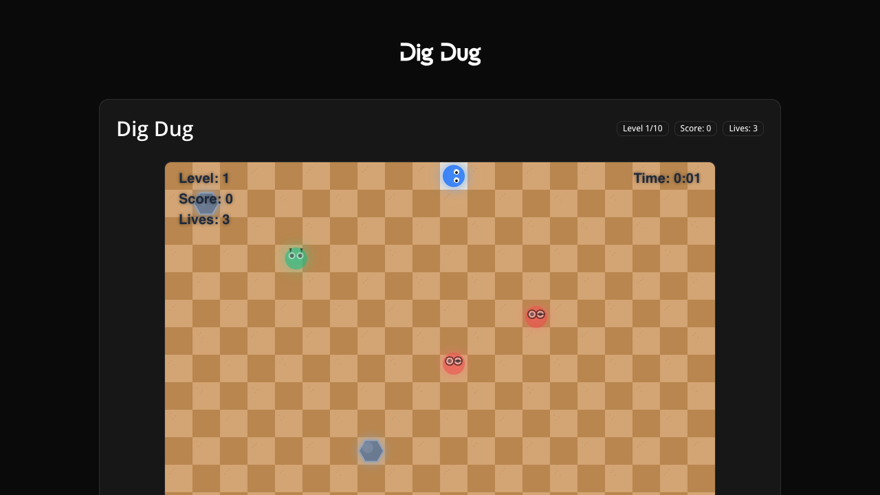 Dig Dug gameplay preview