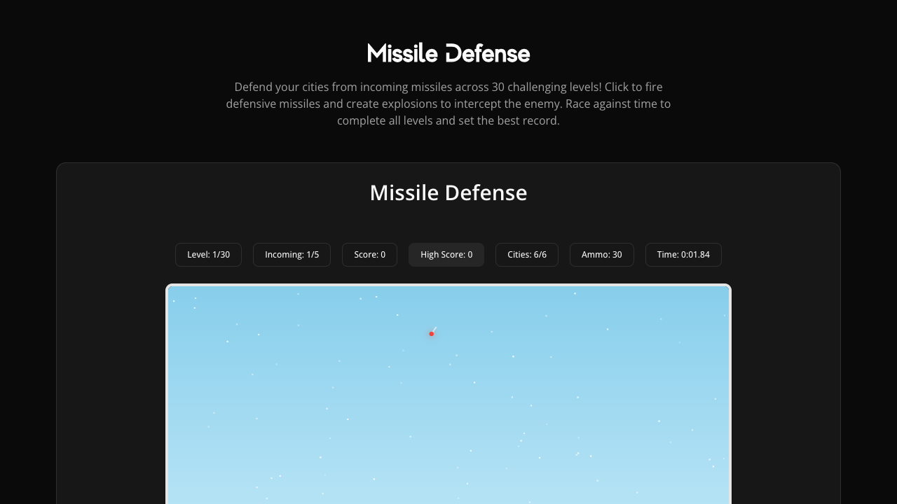 Missile Defense gameplay preview