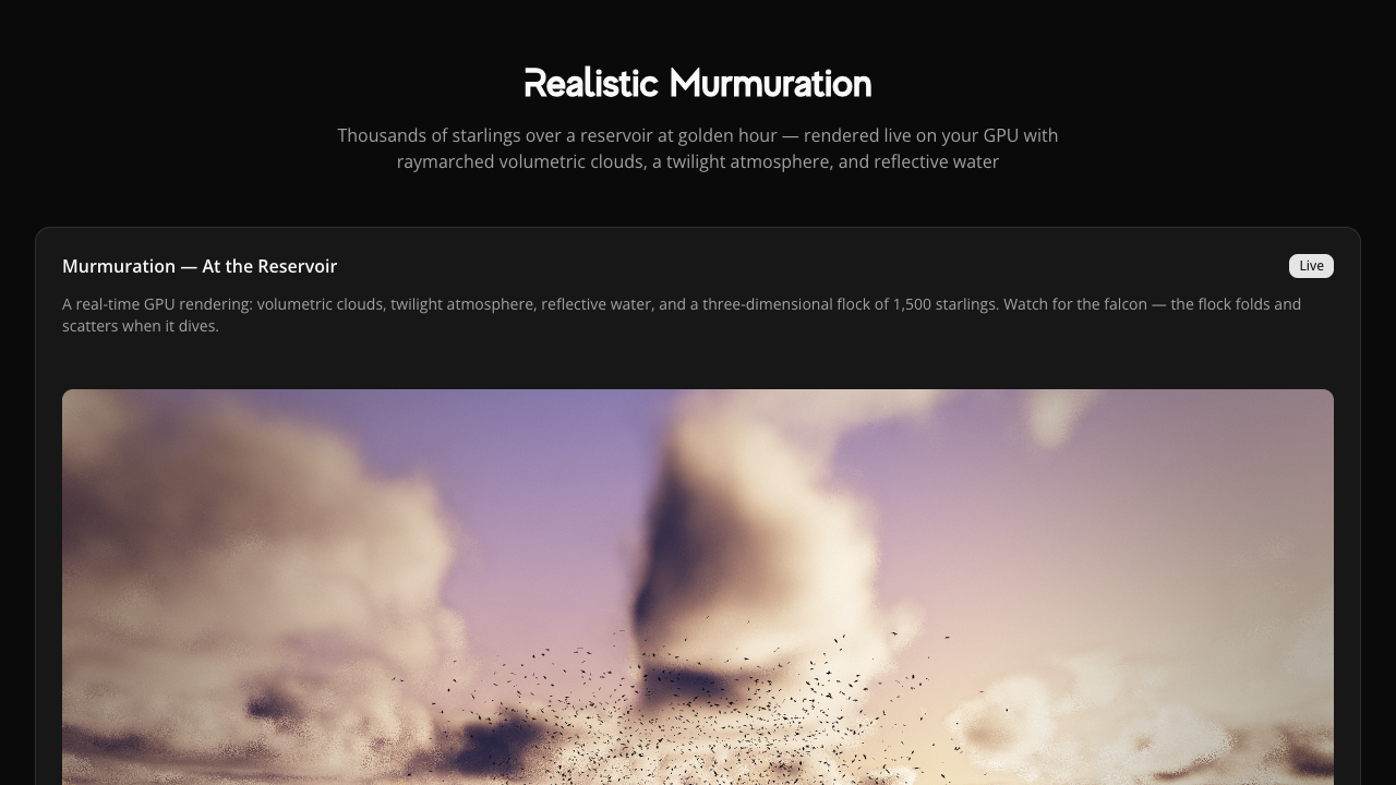 Realistic Murmuration gameplay preview