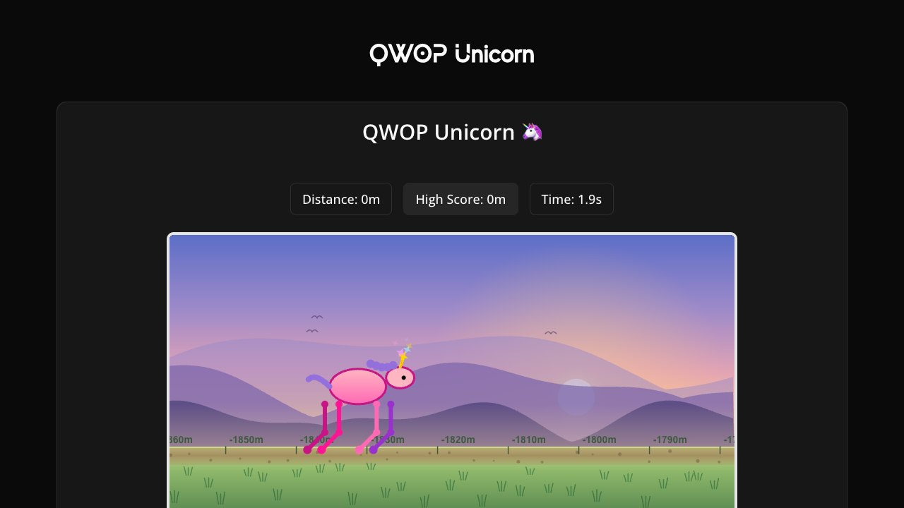 QWOP Unicorn gameplay preview