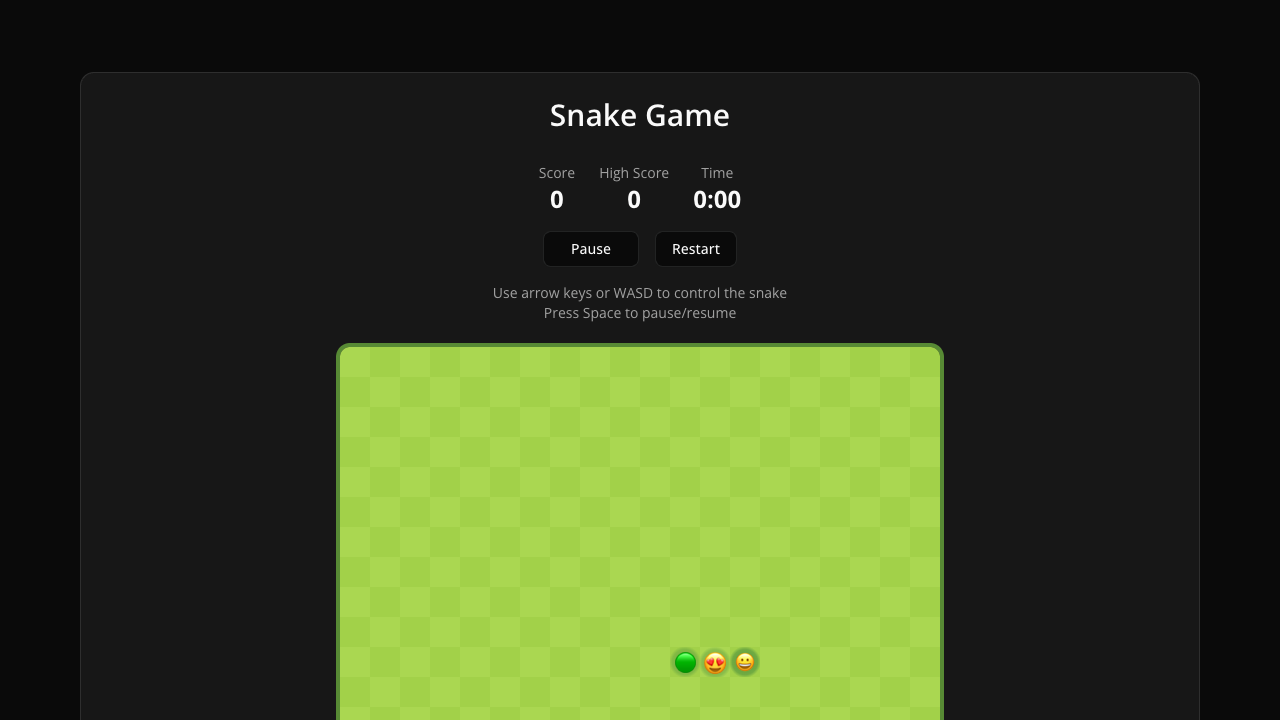 Snake Game gameplay preview
