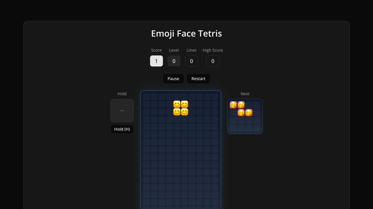 Emoji Face Tetris gameplay preview